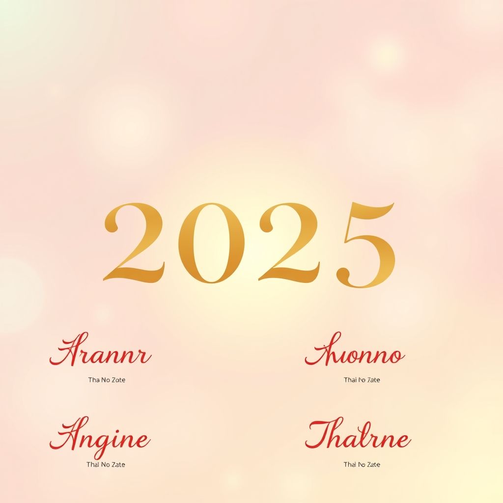 ชื่อหญิงสำหรับปี 2025 ที่จะนำพาโชคดีมาให้